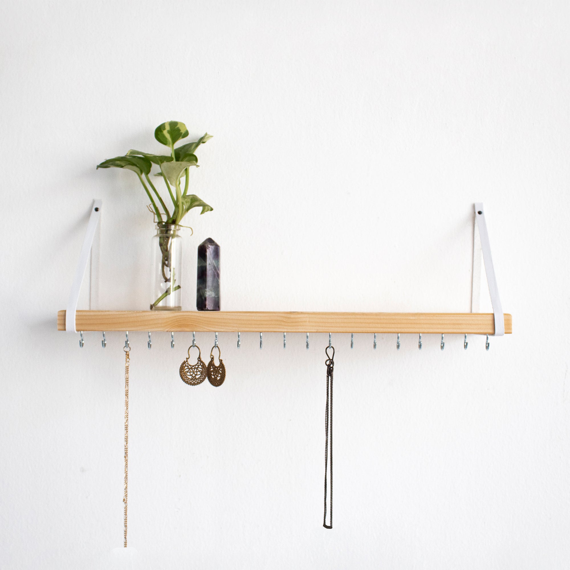Jewelry Organizer White Straps
