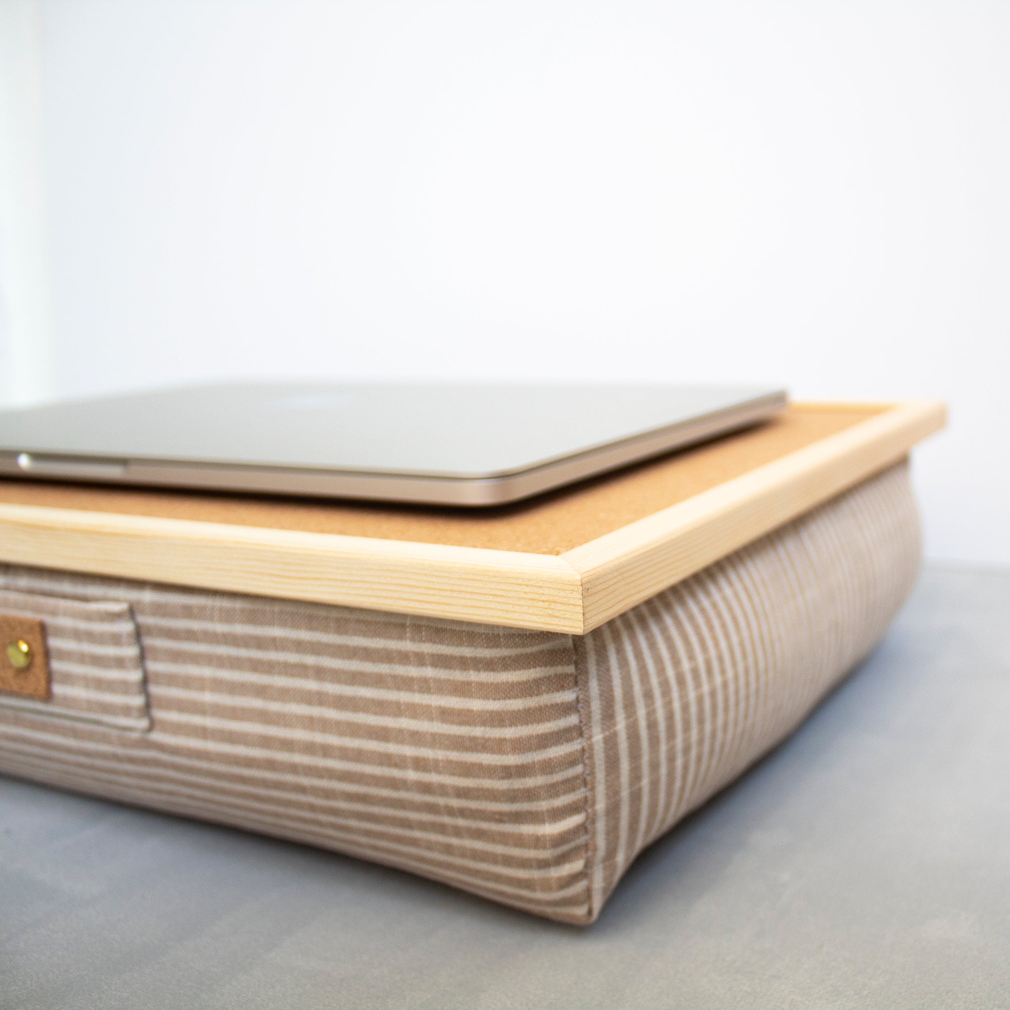 Linen Strips Laptop tray