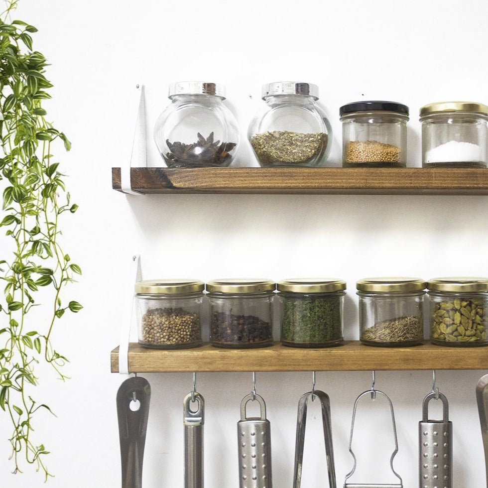 Spice Rack Shelves White EthnicaDesigns - Main Image